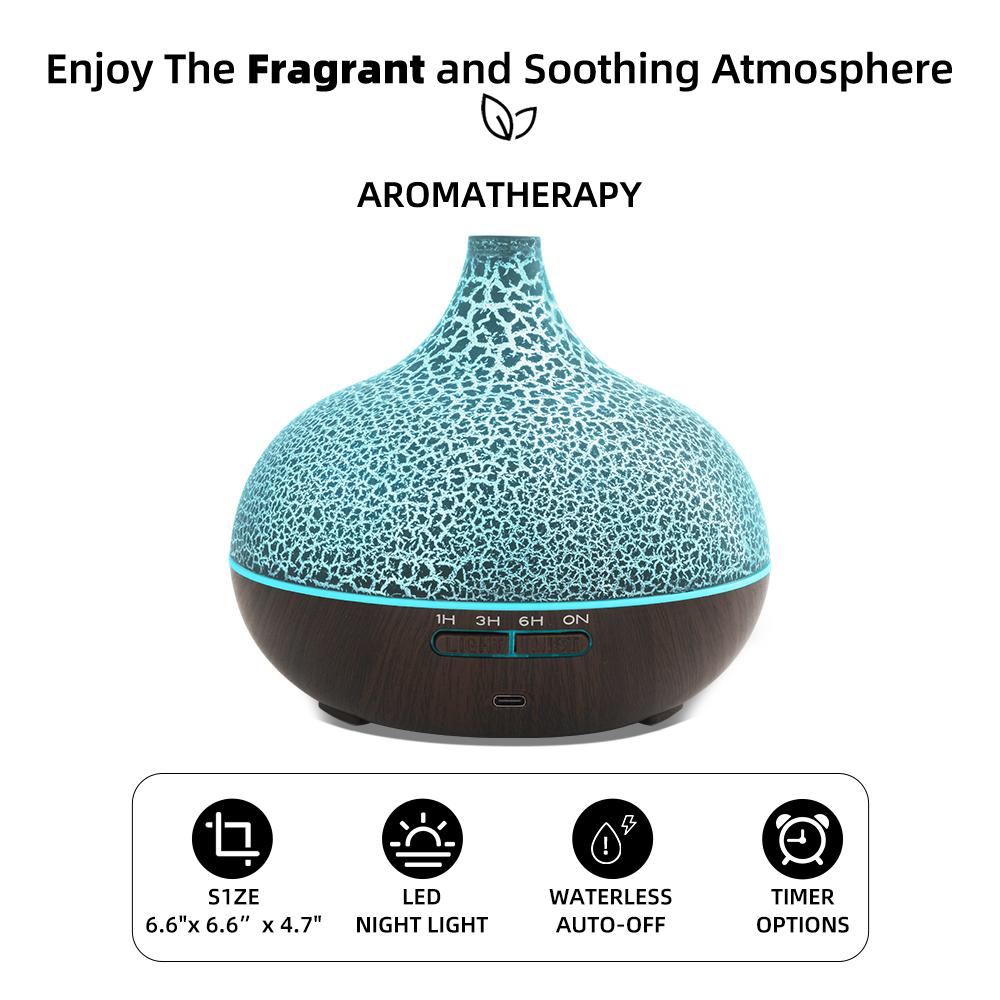 Air Humidifier & Essential Oil Diffuser Combo, Ultrasonic Cool Mist Maker for Home, Remote Control, Quiet Smell Distributor for Large Rooms