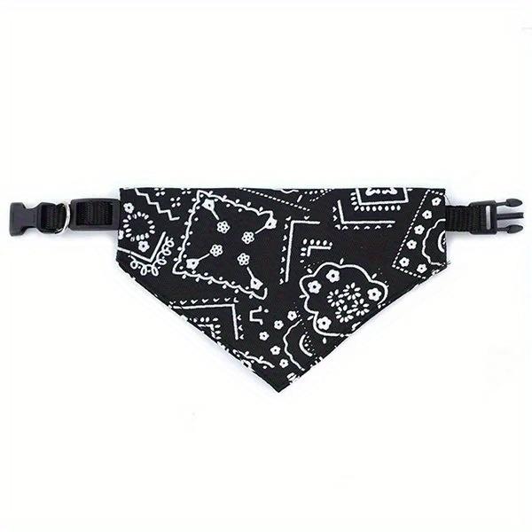 1pc Cashew Floral Graphic Dog Bandanas - Adjustable Triangle Pet Saliva Towel for Small and Medium Dogs and Cats - Stylish and Comfortable Pet Supplies