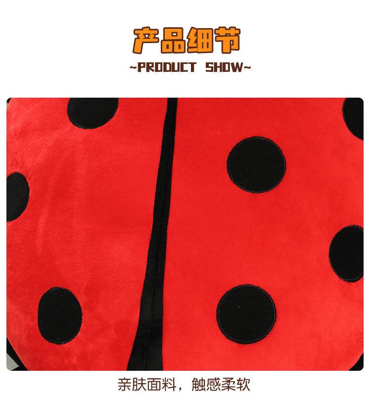 Ladybug Pillow Wearable Plush Big Bug Giant Wearable Ladybug Pillow Funny Animal Costume Dress Up for Kids Bug Pillow Gift Toy