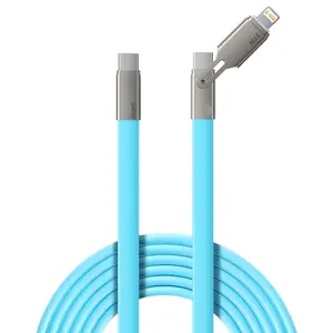 High-Quality Pd240w Fast Charging Cable, Liquid Silicone Material, Type-C/lightning Interface, Quick Charge Data Cable for Mobile Devices