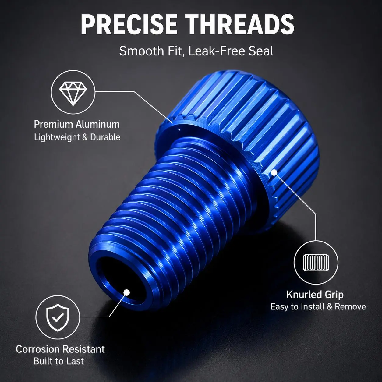 Aluminum Alloy Bicycle Valve Adapter for Converting French Valves to American Standard Presta-to-Schrader Fitting – Durable Brass Core, Lightweight Design, Available in Ten Color Options for Road and Mountain Bikes
