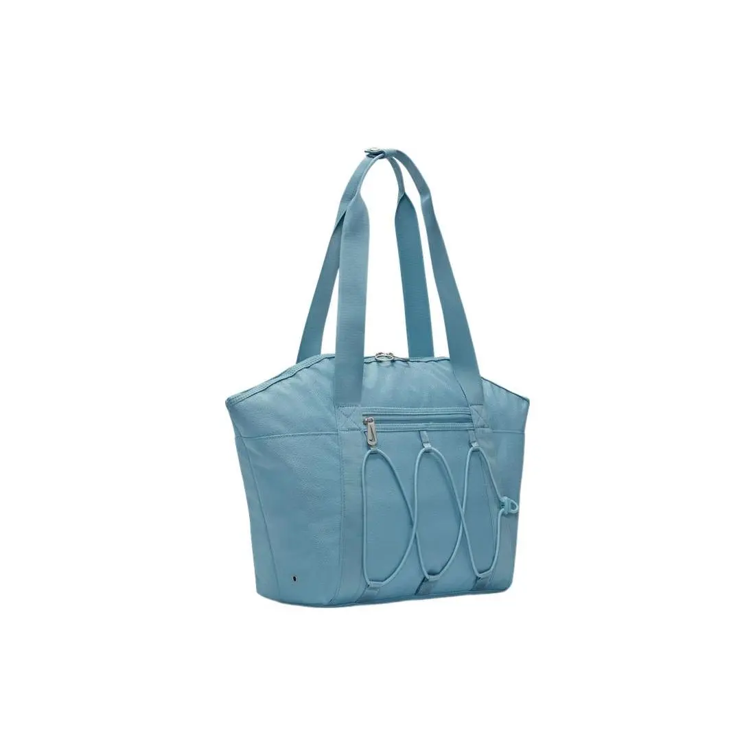 Nike Women's Sporty Casual Large Zippered Fabric Tote Bag in Blue
