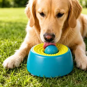 PawLove Slow Feeder Dog Bowls for Liquid Treat, Anti-Slip【Entertained Ball-in】 Bone Broth Dog Lick Bowl, 3/4 Cup Yogurt Pup Lick Toy for Large Medium Small Breeds Dietary Supplement/Post-op Nutrition pet stuff dogaccessories #summervibes #petlovers, Slow