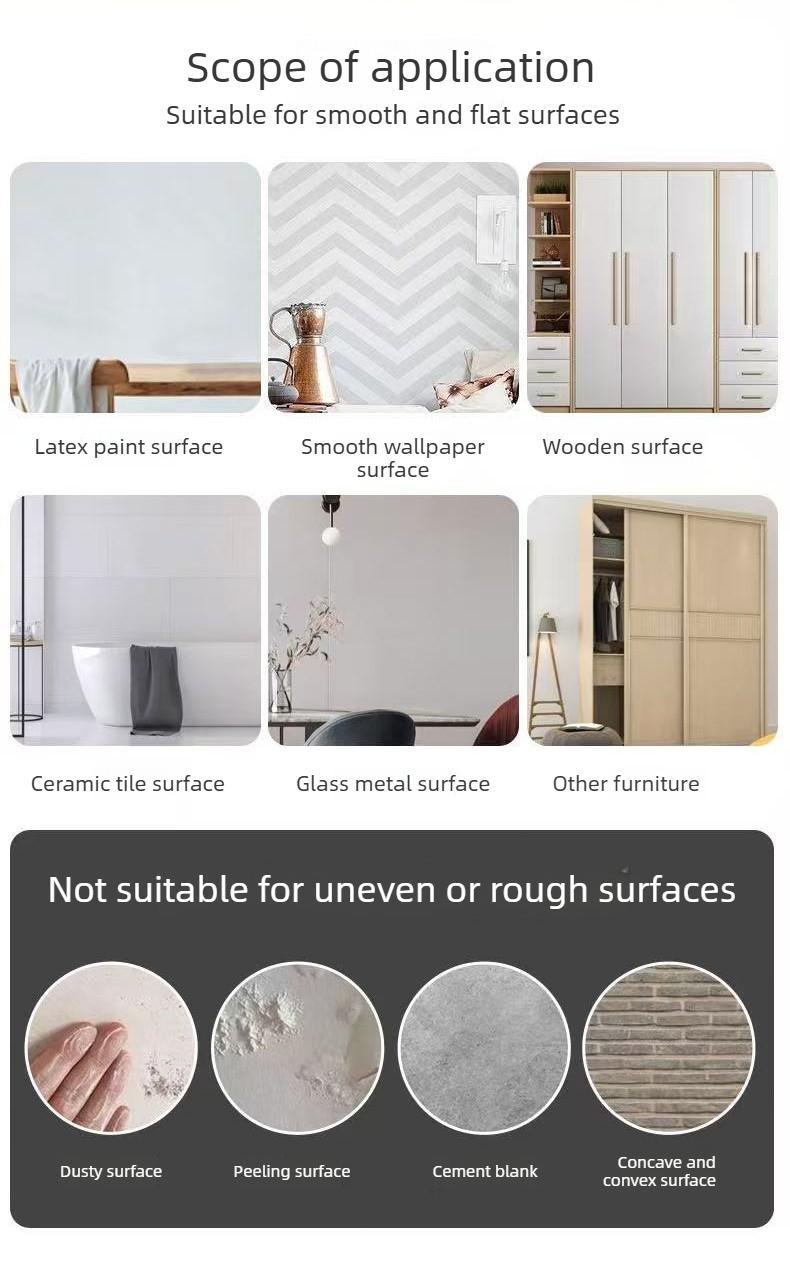 Self-adhesive mirror sticker with backing tape, 20 × 40 inch, soft ...