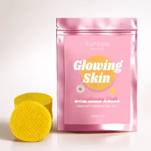 Turmeric Exfoliating Cleansing Pads, Hydrating Facial Peel Pad for Smooth Skin Texture, Deep Refreshing Brightening Daily Skincare Cleanser