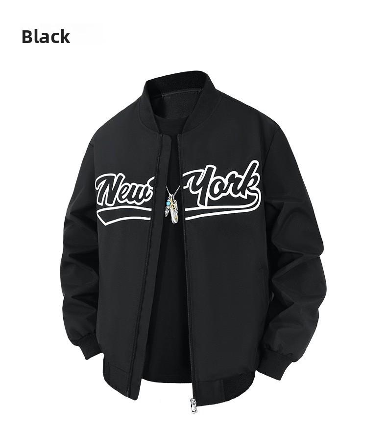 2026 New Men's Baseball Jacket with Stand Collar Popular American Style Jacket for Menswear Coats