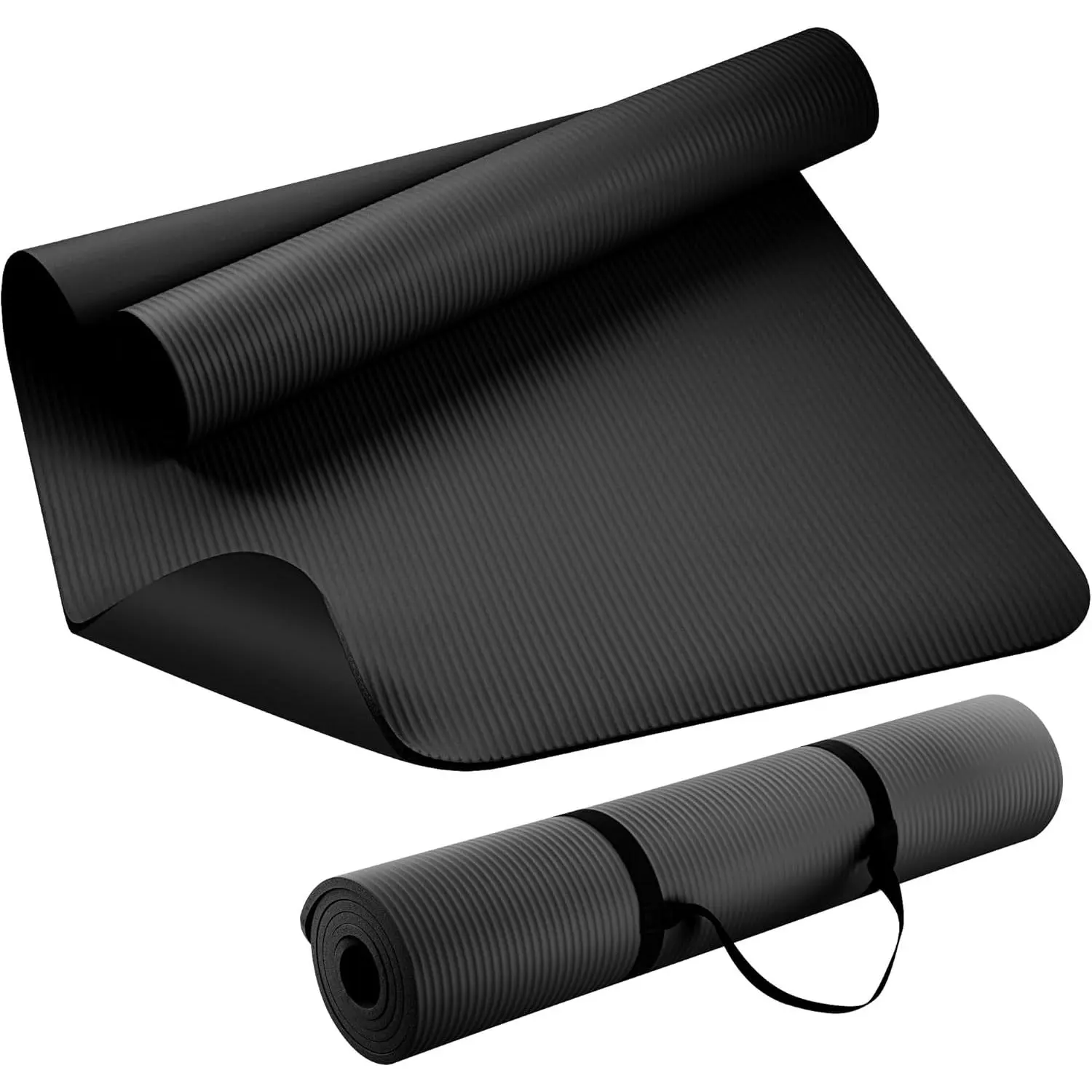 Extra Thick NBR Yoga Mat 10mm Thick Large Exercise Mat 72"x24" Non Slip Workout Mat for Yoga Pilates Stretching Meditation Cushioned Fitness Mat for Women and Men