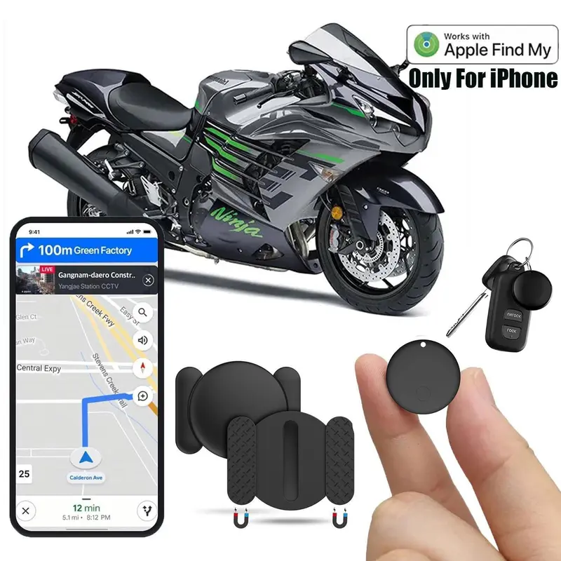 Magnetic GPS Tracker, Wireless Positioning Tracker with Adhesive Silicone Cover, Anti-lost Hidden Air Tag, Finder Tag, Smart Tracking Tag for Car, Bike, Motorcycle, Tracking Devices For Cars Hidden, Smart & Wearable Devices, Hidden GPS Trackers