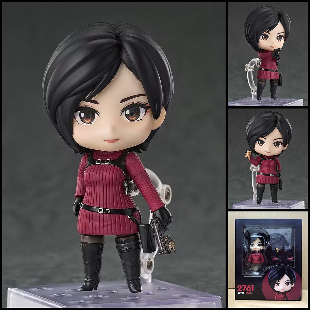 ResidentEvil Anime Figure Set #2761 #2337 - Ada Wong & Leon S. Kennedy, Swappable Faces Movable Joints Action Figure
