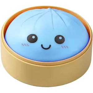 Dumplings Squishy, Mystery Dumplings Squishy, Sensory Squeeze Toy for Stress Relief, Soft Squeeze Decompression Dough for Adults Classroom Prizes & Party Favors (Blue A)