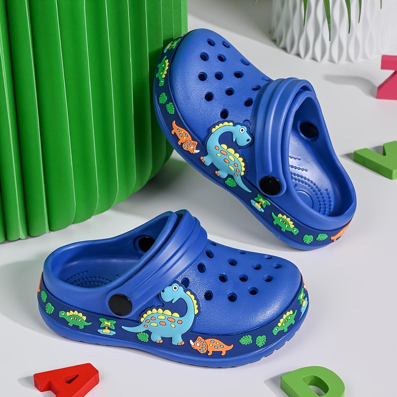 Cute Cartoon Kids' Slippers |     Refreshing & Breathable Lightweight & Wear-Resistant EVA Clogs for Boys and Girls, Summer Sandals, Fashionable & Versatile, Hollow Design, Slip-On Closure