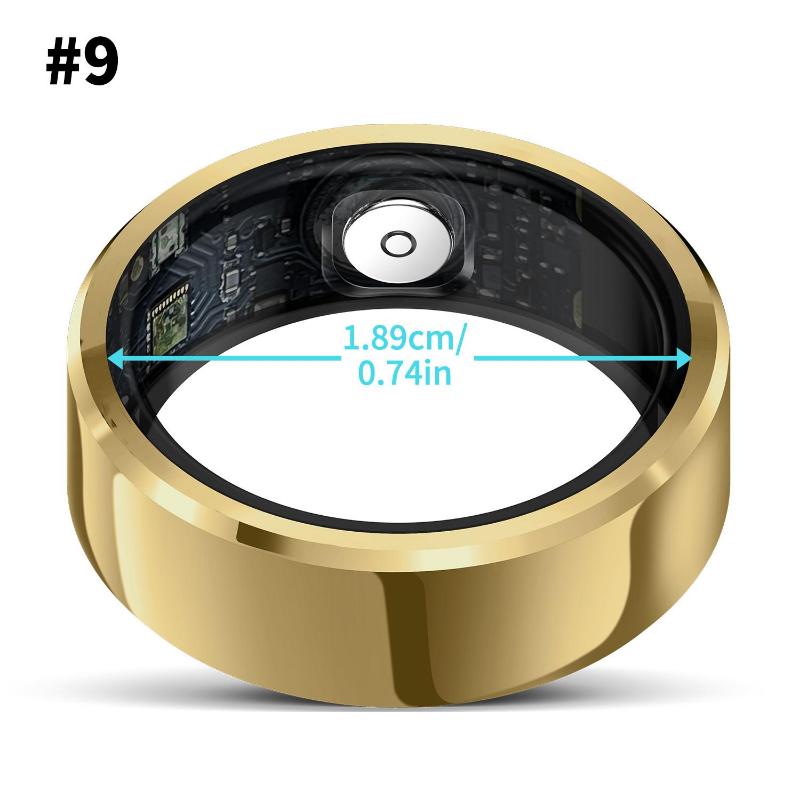 LIFEBEE Smart Health Ring for Women Men, Wearable Fitness Tracker with Heart Rate, Sleep Monitoring, Step Counting, IP68 Waterproof Compatible for iPhone and Android, No Subscription Fee.