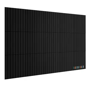 Large Felt Bulletin Board Set 15 Pack Frameless Pin Board for Wall No Drill Vision Board with Magic Stickers Self Healing Photo Display Board Sound Dampening Notice Board for Home Office Dorm Room School Classroom Studio Camel Black Grey