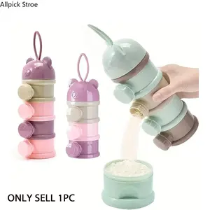 Portable Baby Formula Dispenser, Large Capacity Stackable Formula & Snack Container, Travel Feeding Essential for Diaper Bag, Daycare & Outdoor Adventures