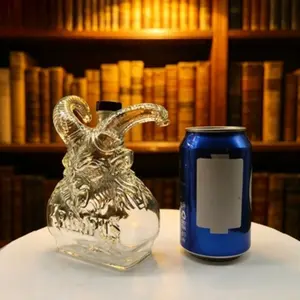 1pc Devil Alcohol Bottle, Glass Sealed Storage Jar, Home Use Whiskey Bottle, Durable Design, Ideal for Liquor Preservation