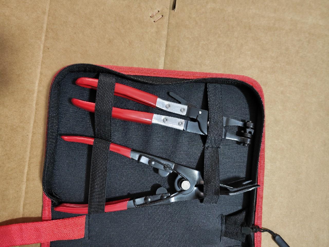 Auto repair pliers car maintenance tool set cross-border 5PC hose clamp pliers, pipe clamp pliers, pry bar, round nail remover set