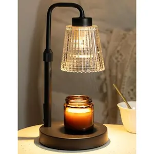 Candle Warmer Lamp - Height & Brightness Adjustable, Flameless Scent Warmer for Wax Melts, Modern Home Decor Light for Living Room, Bedroom, Cozy Vibe Essential
