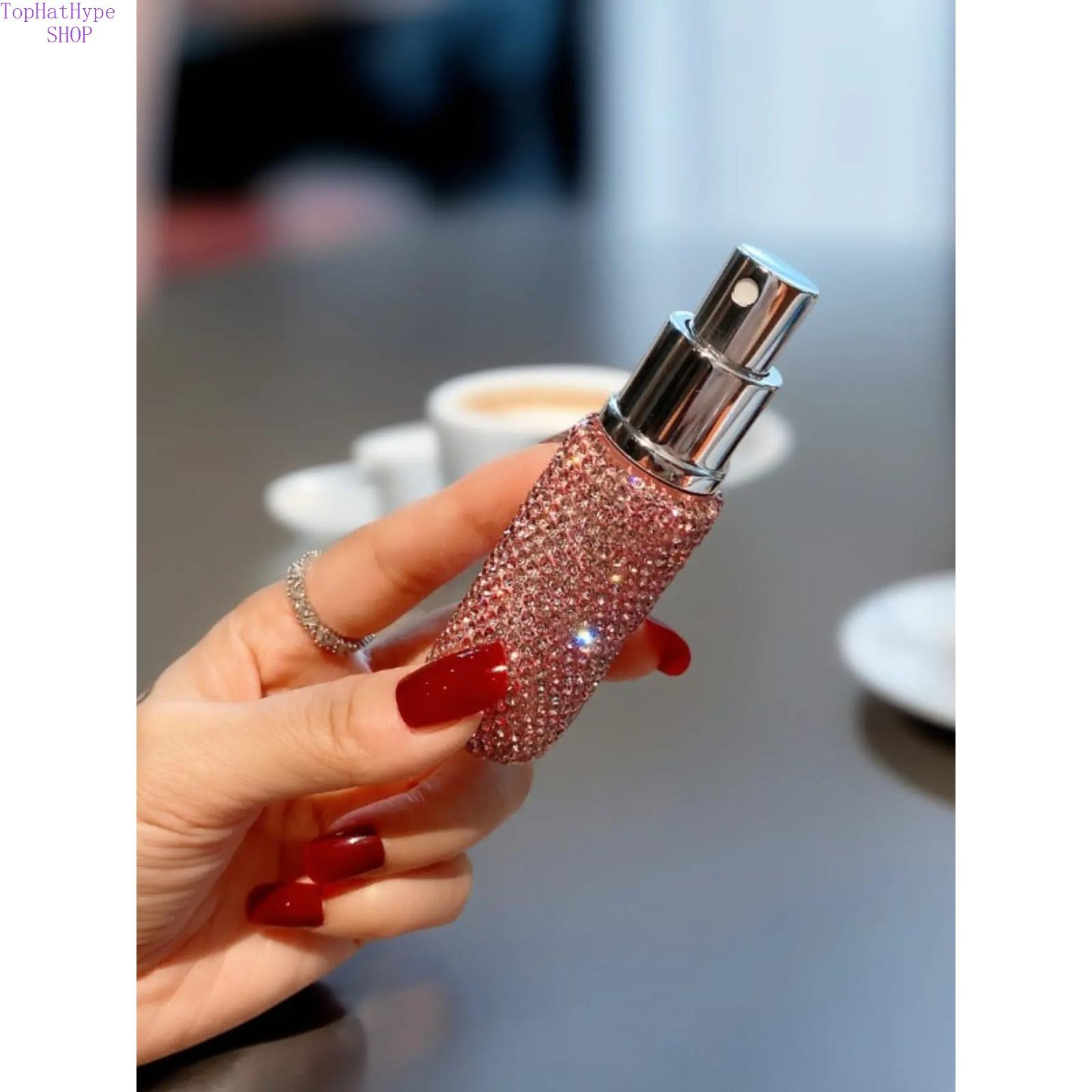 10ml Luxury Refillable Perfume Atomizer Portable Travel Size Mini Spray Bottle Premium Leak-Proof Design Empty Fragrance Container for Women Perfect for On-the-Go Daily Use Travel Outings and Gift Giving