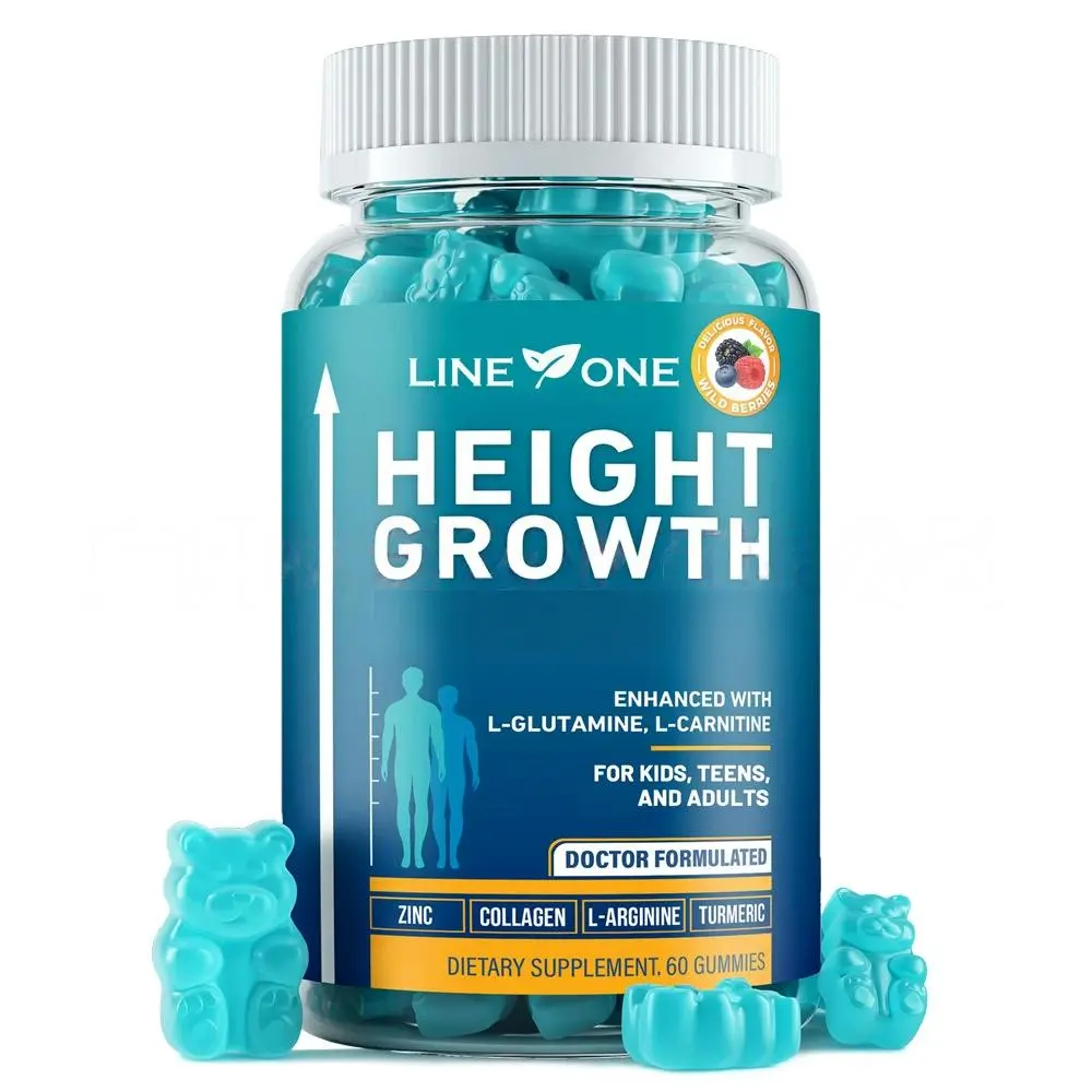 LINE ONEN  Dietary Capsules - Natural Height-Enhancing Formula - 60 Capsules - Rich in nutrients such as Vitamin D, zinc, calcium, glucosamine, and chondroitin - Helps replenish nutrients for those with calcium deficiency and supports height growth. soho