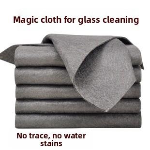 Light purple coral fleece dishcloth, bamboo fiber absorbent thickened cationic cleaning cloth, kitchen lazy cloth