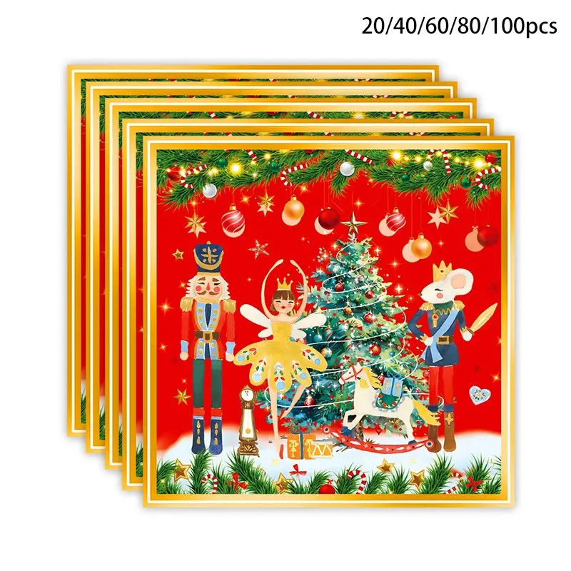 Christmas Party Napkins, Nutcracker Theme, Disposable Paper Towels, Holiday Gifts, Home Decor, Indoor Outdoor Decoration