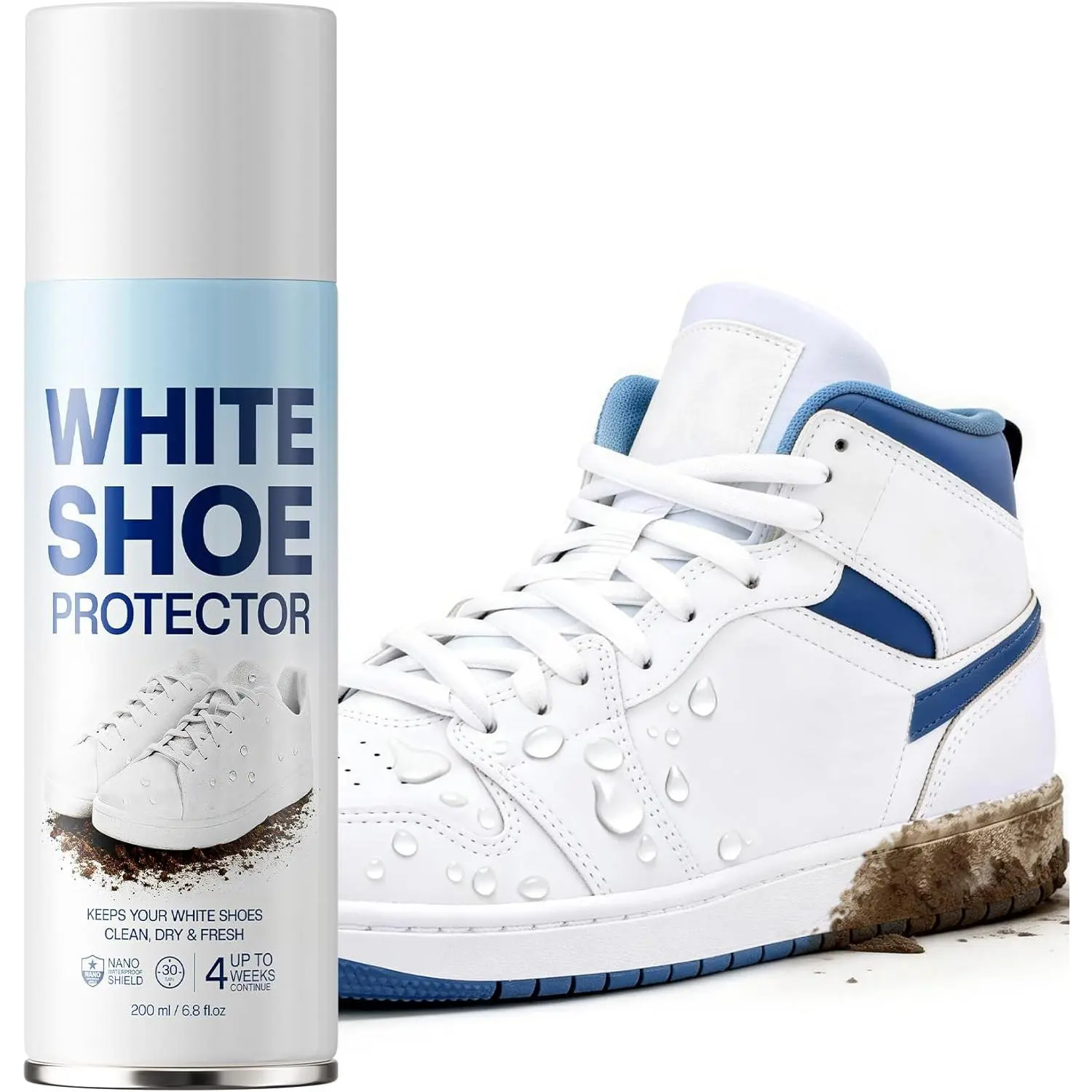 CPDUSTER Protect Shoe Protector :  Tennis Shoe Protector  for White Shoes, Sneaker Stain Repellent  for Outdoor  & Daily Wear, 6.8 oz