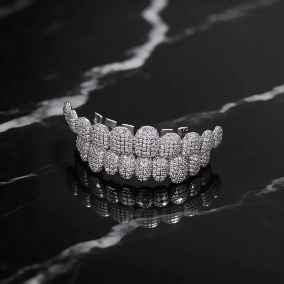 Boys&Hood 8A High-Quality Honeycomb Diamond Braces, Unisex Hip-Hop Accessories – Perfect Set for Men and Women