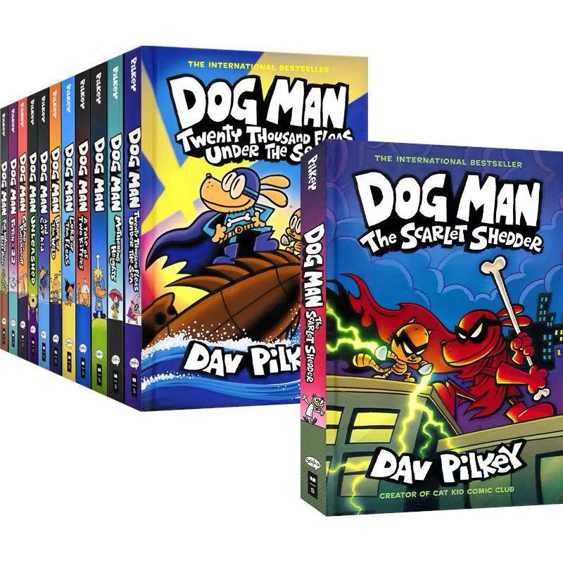 Dog Man Dav Pilkey Detective Dog 18 Volumes English Picture Book