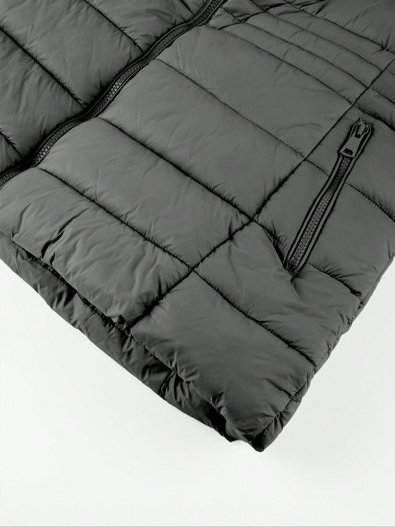 Women's Plus Size Winter Comfortable Cotton Jacket, Commuter Simple Fall & Winter Mid-Length Hooded Warm Coat, Long Sleeve Fitted Style Outerwear