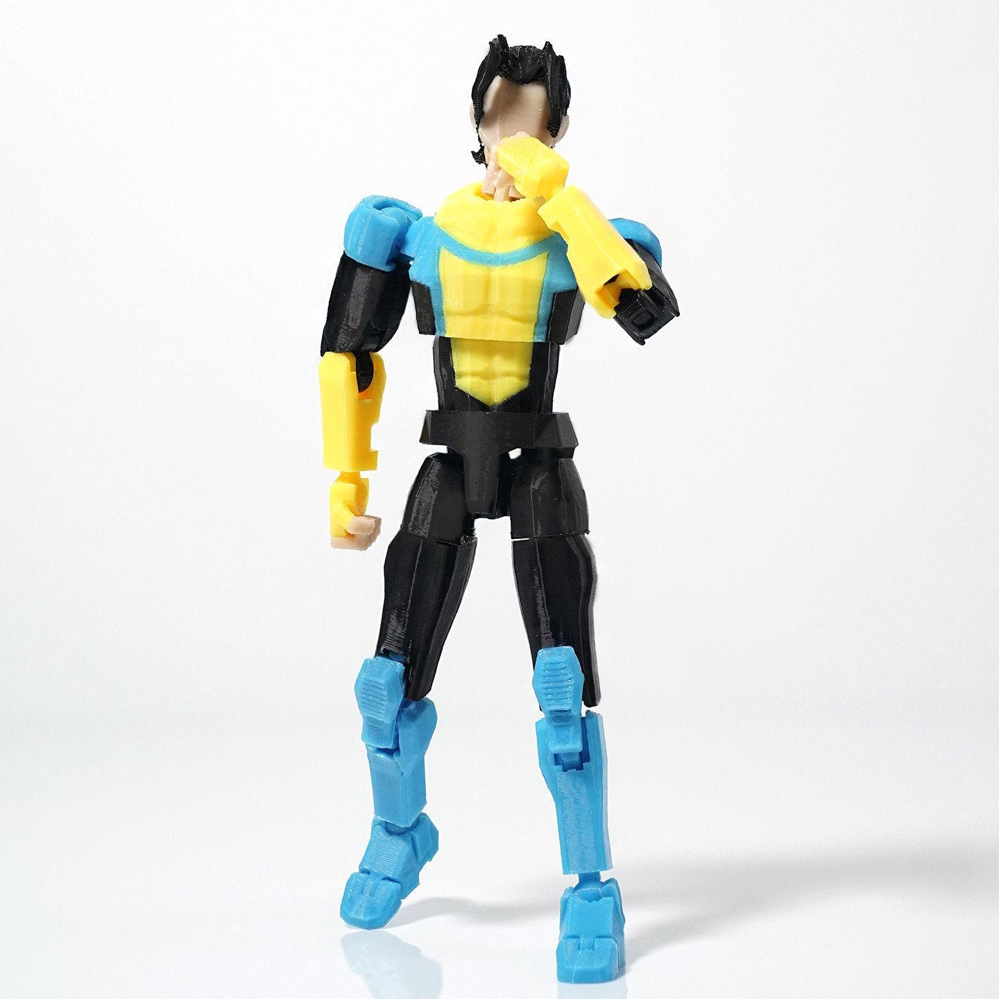 In Stock New 3D Printed Invincible T13 Dummy 13 Action Figure Multi-Jointed Movable Shapeshift Superhero Model Toy