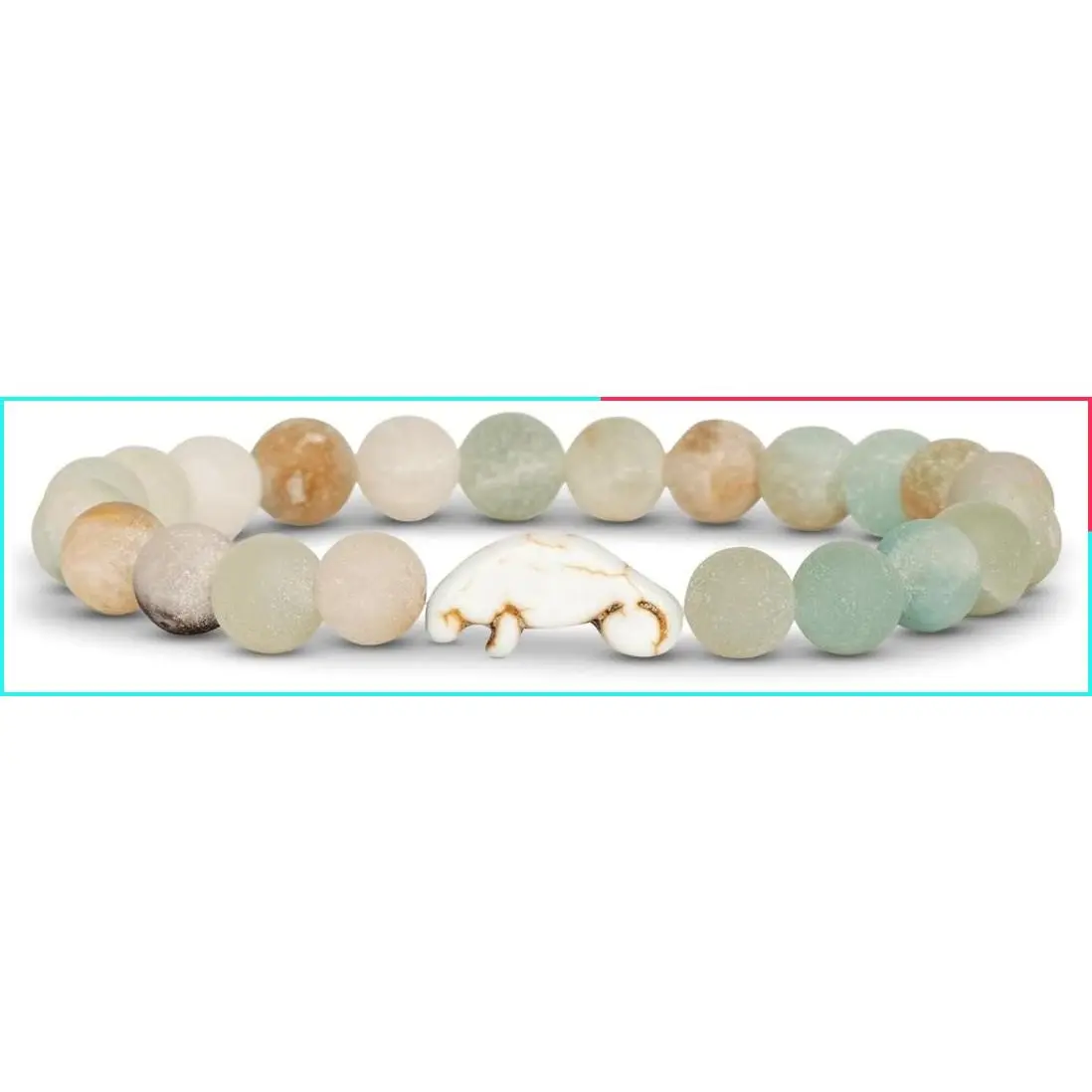 Manatee Tracking Bracelet, Adjustable One Size, Ocean Wildlife Conservation Bracelet