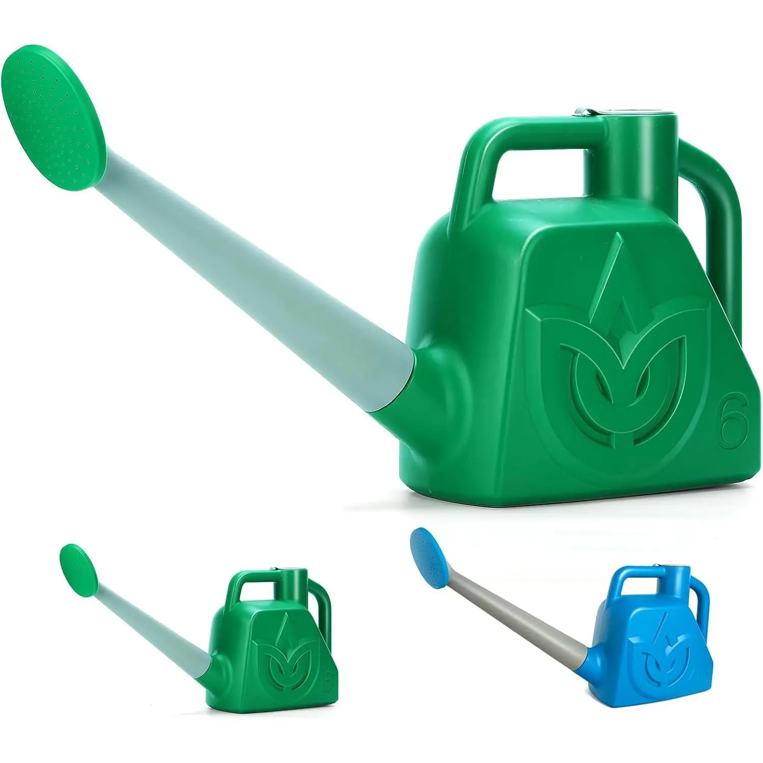 1.5 Gallon Green Watering Can Outdoor Garden Watering Can | Garden Flower  Light Weight 6 L Water Cans with Detachable Nozzle Watering Pot for Office House Garden