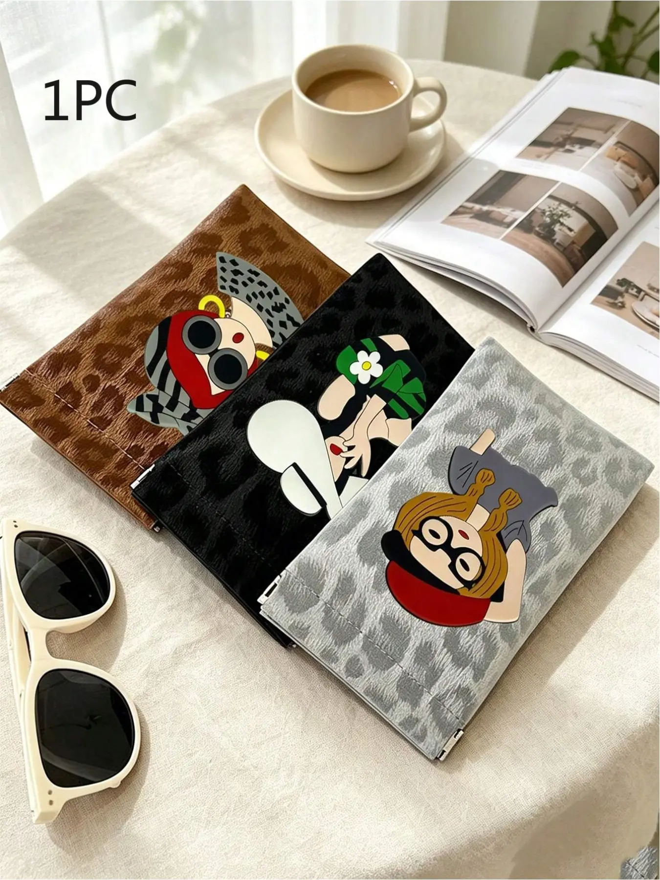 Leopard Print Sunglasses Case, Automatic Closure Makeup Bag, Lightweight Travel Organizer, Perfect Gift for Weddings, Birthdays, Graduations, Portable Sunglasses Organizer