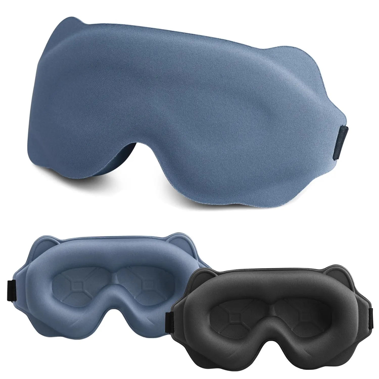 Side Sleeper Sleeping Mask, 3D Contoured Fit Lash Sleep Mask, No-Pressure Soft Breathable Blackout Blocker, Air Travel Essential (Sports & Outdoor Face Cover Accessory) backtoschool