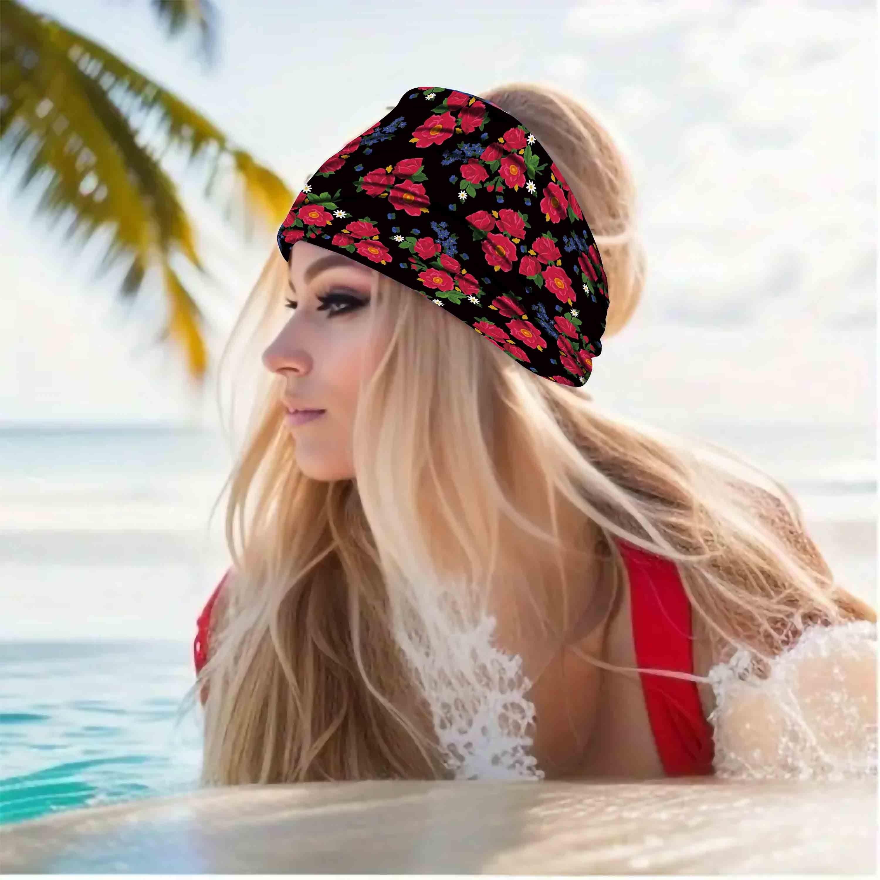 1/5pcs Bohemian Ethnic Style Headband, Soft and Comfortable, Sweat-Absorbent Band Suitable for Yoga, Fitness, and Daily Wear