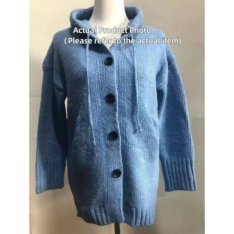 2026 Mid-Length Sweater New Cardigan Hooded Coat M107 camiseta de algodón Spring, Autumn & Winter Sweaters