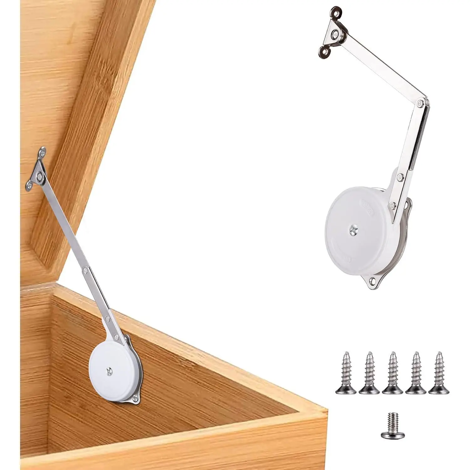 1 Pack | Toys Box Hinges Soft Close - HBL’ Lid Support Chest Hinges for Wooden  Box, Cedar, Storage Trunk & Benches, Made of Zinc Alloy, Safety & Heavy Duty.