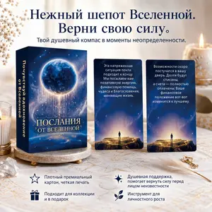Russian Universe Guidance Oracle Cards 54 Pieces, Minimalist Modern Healing Tarot Deck, Psychic Consultation Spiritual Witch Gift