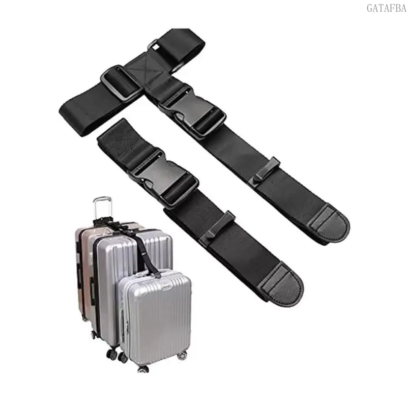 PP Plain Adjustable Durable Luggage Strap - Universal Connecting Belt for Suitcases, Essential Travel Accessory for Travelers (Sports & Outdoor Use)