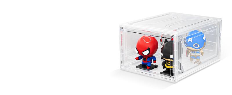 Hat Organizer Box, 6 Boxes for 40 Pack Hats, Upgrade Harder Solid Plastic Hat Organizer for Baseball Caps, Clear Hat Storage with Magnetic Door, Hat Rack, Hat Holder, Hat Case, Hat Box, White Hat Organizer Box, 6 Boxes for 40 Pack Hats, Upgrade Harder Solid Plastic Hat Organizer for Baseball Caps, Clear Hat Storage with Magnetic Door, Hat Rack, Hat Holder, Hat Case, Hat Box, White