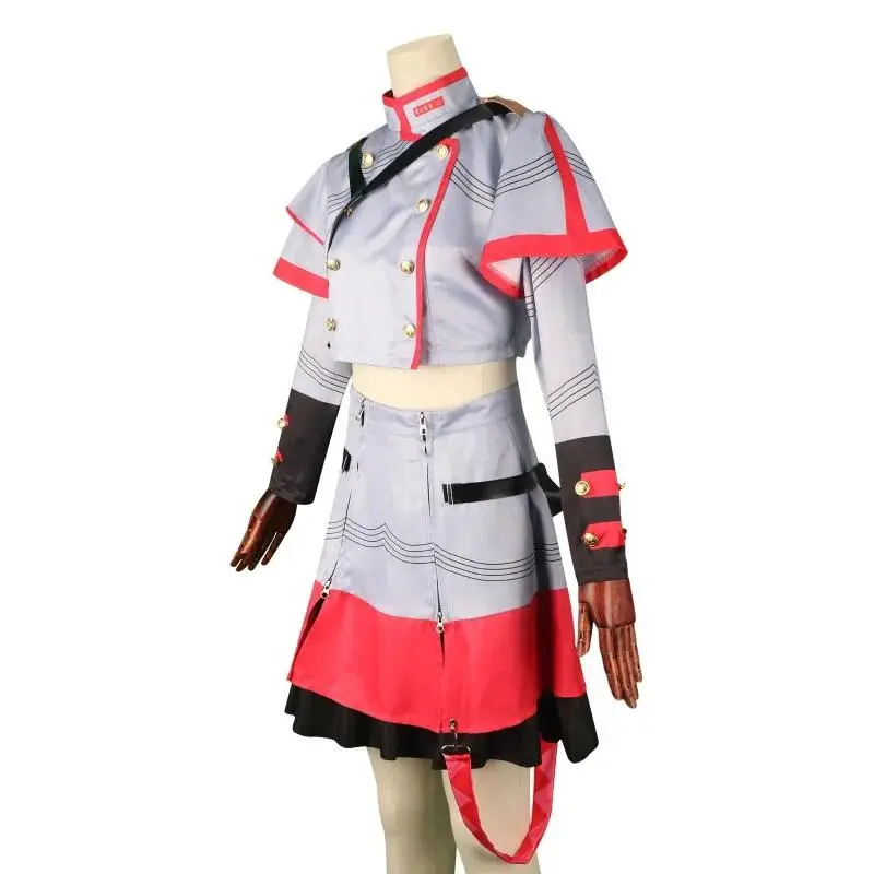 Vtuber Synthesizer V Kasane Teto Cosplay Costume Pink and Blue Outfits Uniform Halloween Party Virtual Singer Full Set for Women