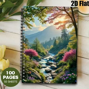 1 Spiral Coil Notebook 5.7x8.26 Inch, High-Quality Lined Pages, Durable Binding, Camping Journal for Outdoor Adventures, Travel Diary, Hiking Trip Notes, Nature Exploration Log, Perfect Gift for Campers, Travelers, Outdoor Enthusiasts on Thanksgivin