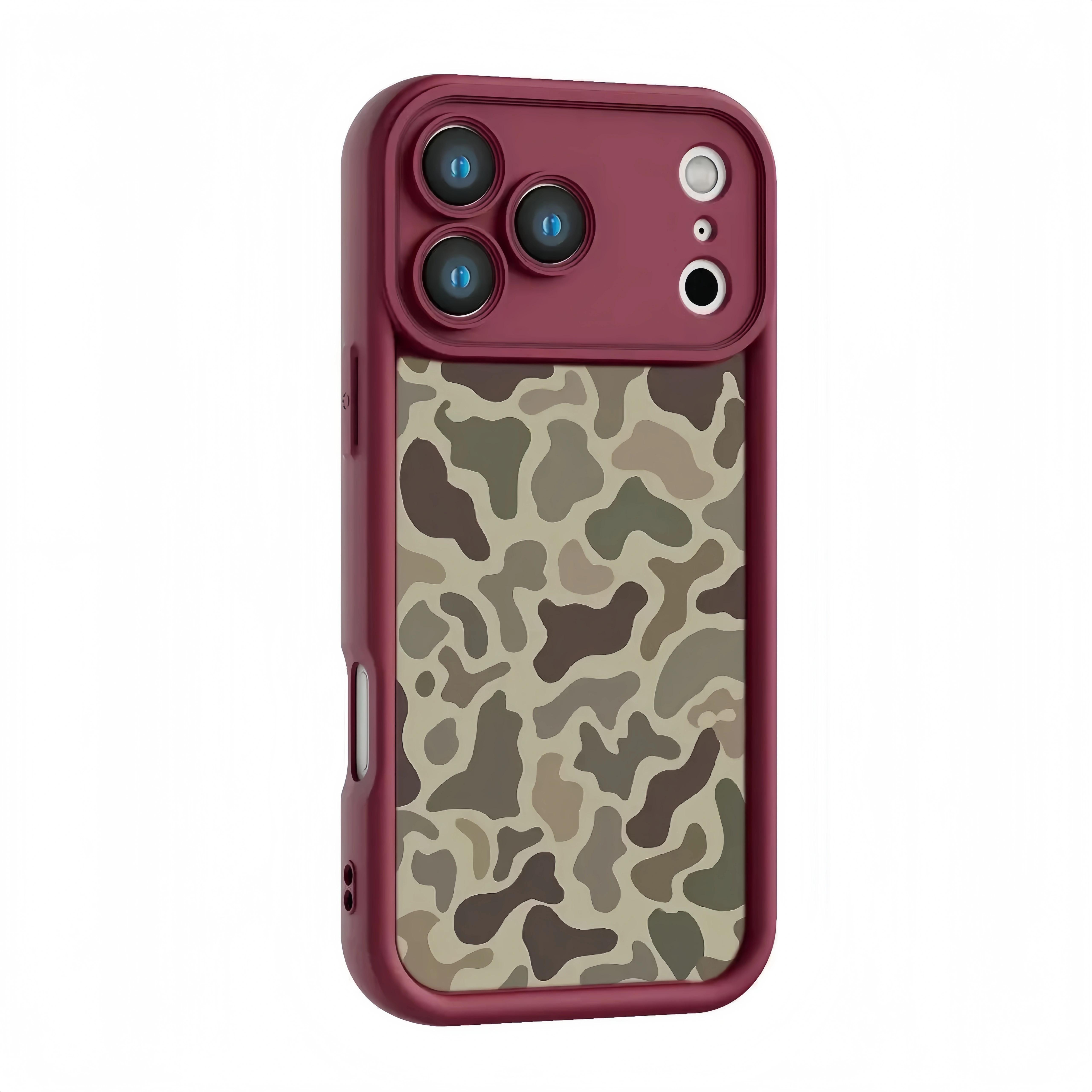 2025 New Camo Pattern iPhone 17 Pro max Phone Case Sika deer Shockproof Rubber Cover for iPhone 17 Air Promax 17Pro 11 12 13 14 15 16,Gifts for Hunter Outdoor enthusiast