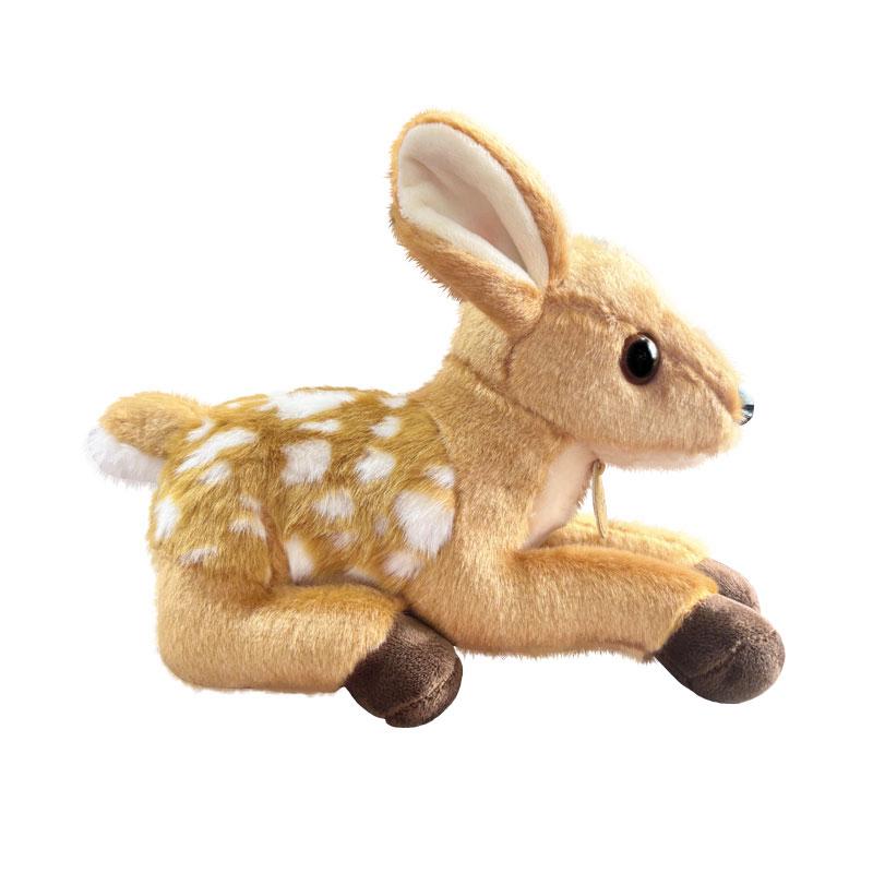 25cm Lying Kawaii Sika Deer Plush Toy Dolls Imitation Soft Cartoon Deer Stuffed Dolls Christmas Home Decor Plush Pillow