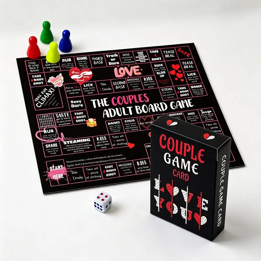 Couples Adult Board Game, Creative Date Night Party Game, Portable Travel Fun Tabletop Game, Perfect for Family and Outdoor Games