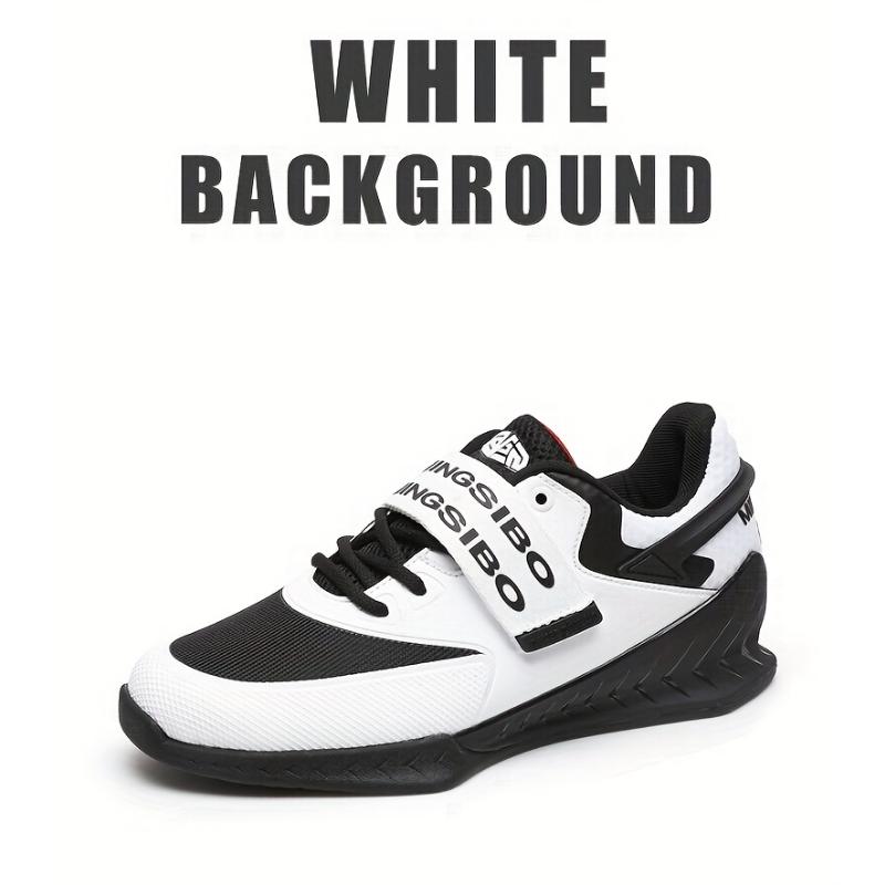 Professional weightlifting shoes crafted for heavy-duty lifting and high-intensity functional training, featuring sturdy anti-slip rubber soles that deliver excellent stability for men’s deep squat movements.