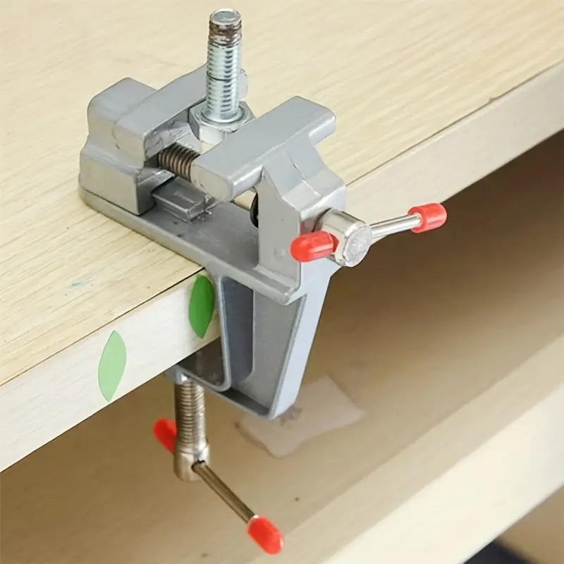 2pcs DIY Tool Mini  Bench Vice Small Clamp-on Bench Vise Small Vise 360 Degree Rotating Miniature Vise
