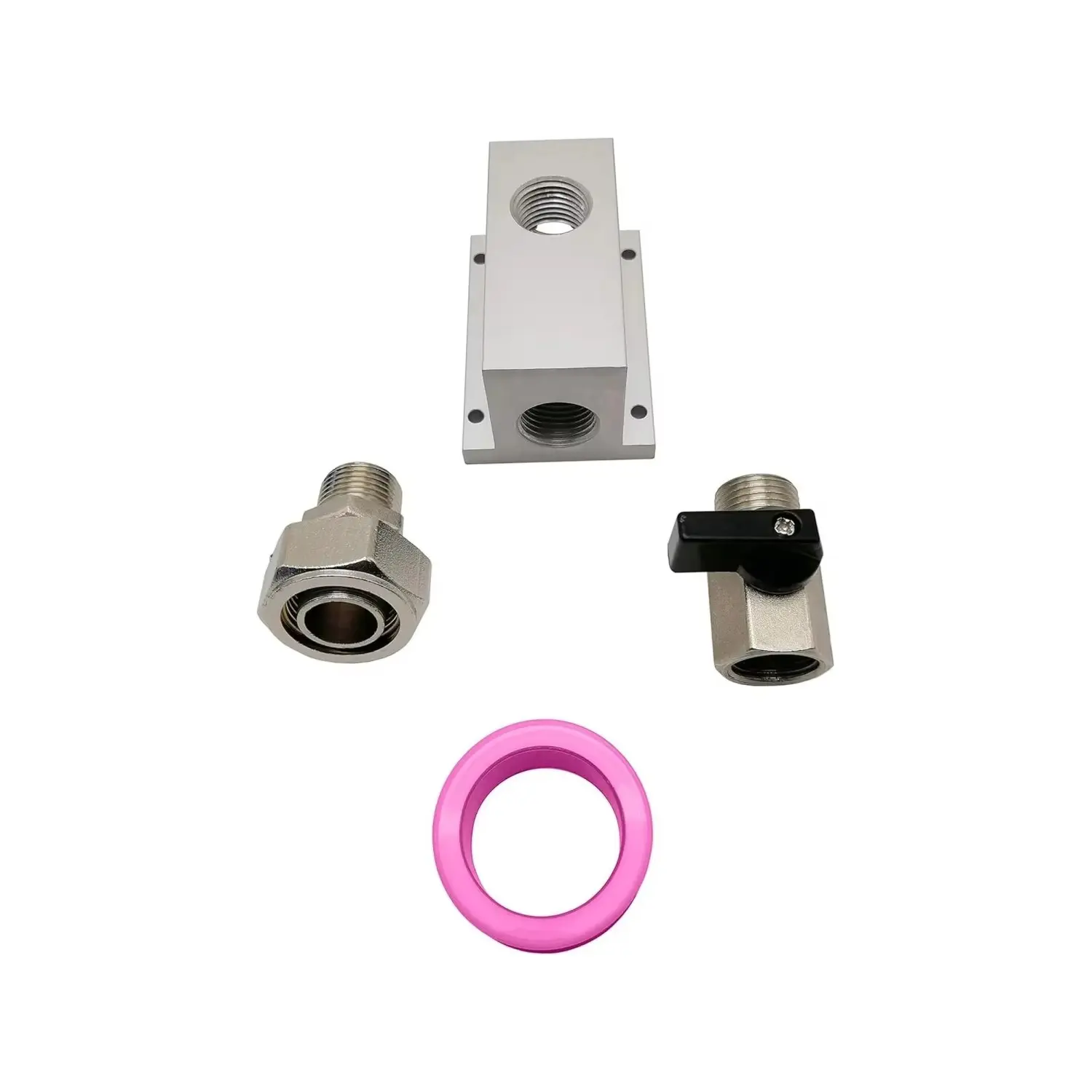 3/4 Inch Quick Compressed Air Outlet Kit with 1/2 Inch Npt Interface, Ideal for Workshop Pneumatic Tubing and Standard Systems