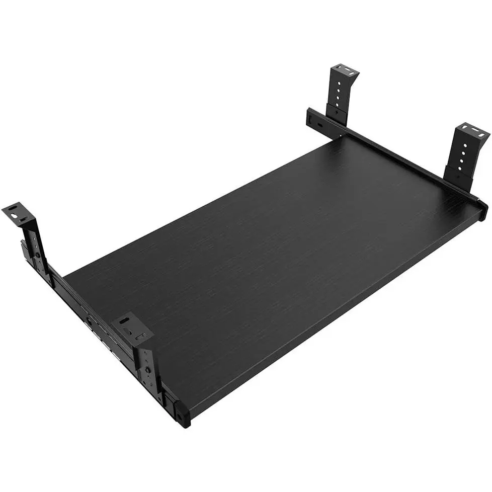 Office Product 20/24/30 inch Keyboard Drawer Tray(20 in, Black) | Heavy Duty  Pull-Out Under Desk  Platform Sliding Drawer Suits with Adjustable Height Slides, Save Space