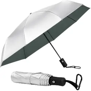 UPF 50+ UV Umbrellas for Sun Protection 41 Inch,Large Automatic Umbrellas for Rain Windproof, Compact Folding UV Blocking for Beach, Golf, Hiking & Daily Use